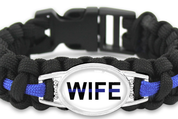 Police Wife Bracelet Blue Shield Tactical Systems